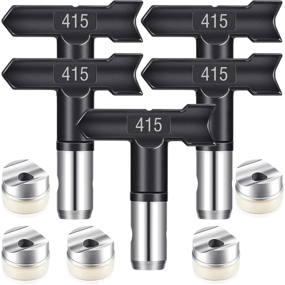 Spray tip Spray Nozzle Reversible Spray Tips Airless Paint Sprayer Nozzle Tips Airless Paint Spray Machine Parts for Homes Buildings Garden Decks Fences (5 Pieces of 415)
