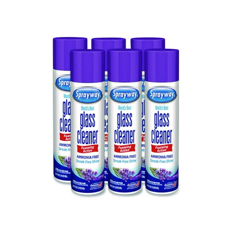 Foaming Glass Cleaner, 19 oz Aerosol Spray Can, 6/Carton Foaming Glass Cleaner, 19 oz Aerosol Spray Can, 6/Carton