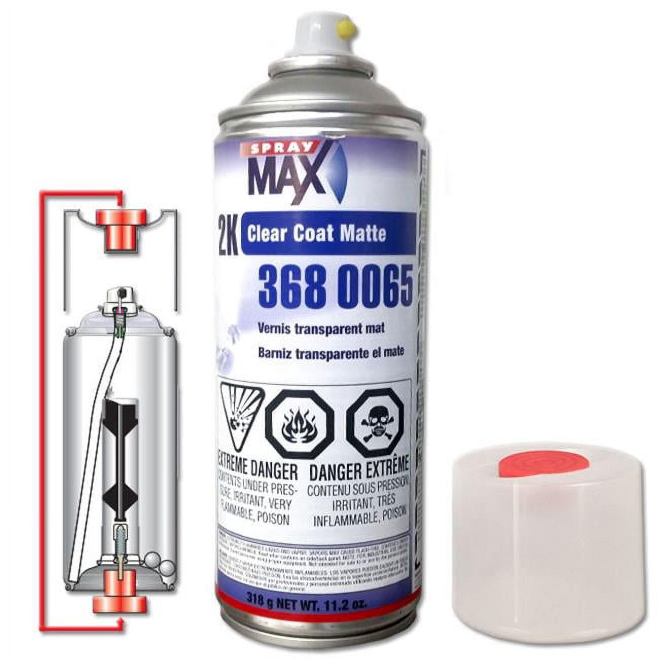 SprayMax 2K Matte Clear Coat, 3680065