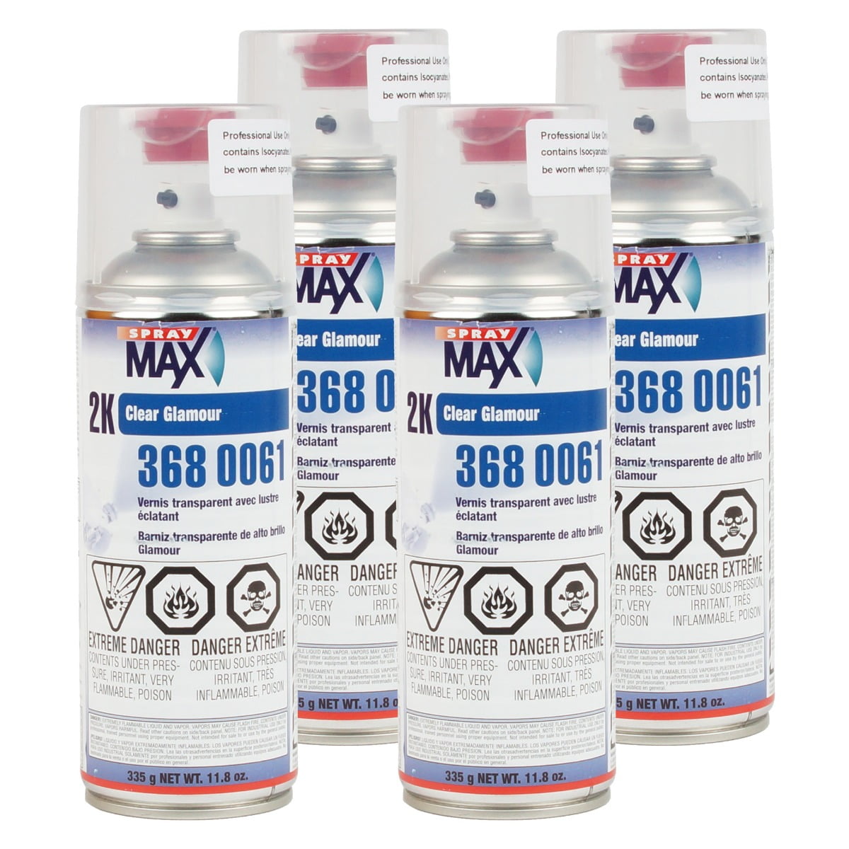 SprayMax 3680061 2K Urethane Glamour Clear Coat - Spray Paint ...