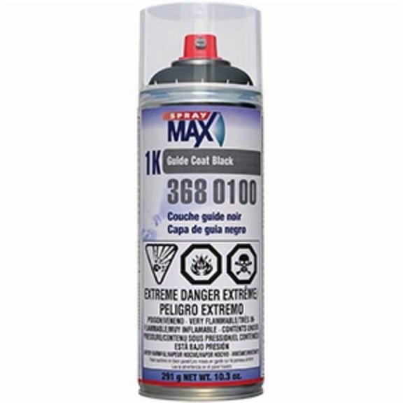 SprayMax SPM-3680100 10.3 oz 1K Guide Coat Black Aerosol