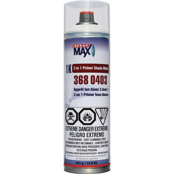 SprayMax SPM-3680403 14.9 oz 1K 3 in 1 White Primer Shade