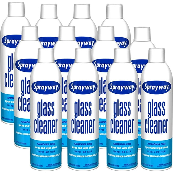 SprayWay SW050-12 Glass Cleaner, 19 oz, Pack of 12