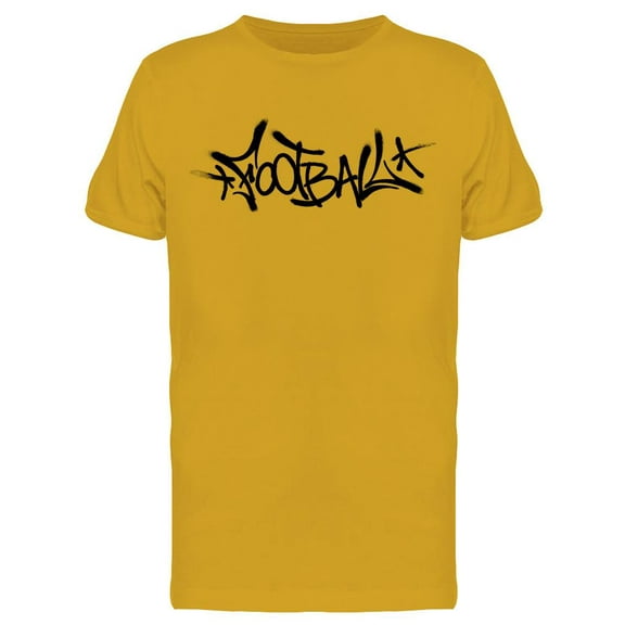 Sprayed Football Graffiti T-Shirt Men -Image by Shutterstock, Male Small