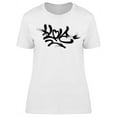 thumbnail image 1 of Sprayed Love Graffiti T-Shirt Women -Image by Shutterstock, Female Medium, 1 of 2