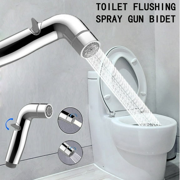 Sprayer Hand Cleaner Toilet Held for Bathroom Bidet Bidet Sprayer Toilet Bathroom Products, School Supplies: Shower Silver
