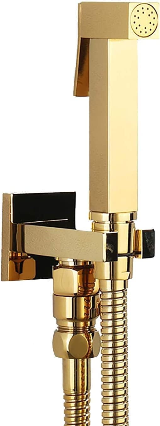 Sprayer Kit HandheldSprayer For Toilet, Titanium Gold ToiletSprayer Kit Brass Wall Mounted ...