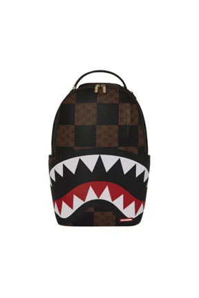 Check Paris DLXSV Backpack Unisex OS Brown Shoulder Strap Bag SPR243 (Brown,One Size)