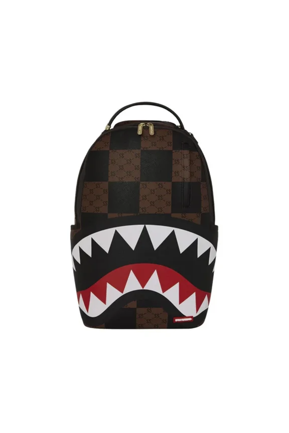 Check Paris DLXSV Backpack Unisex OS Brown Shoulder Strap Bag SPR243 (Brown,One Size)