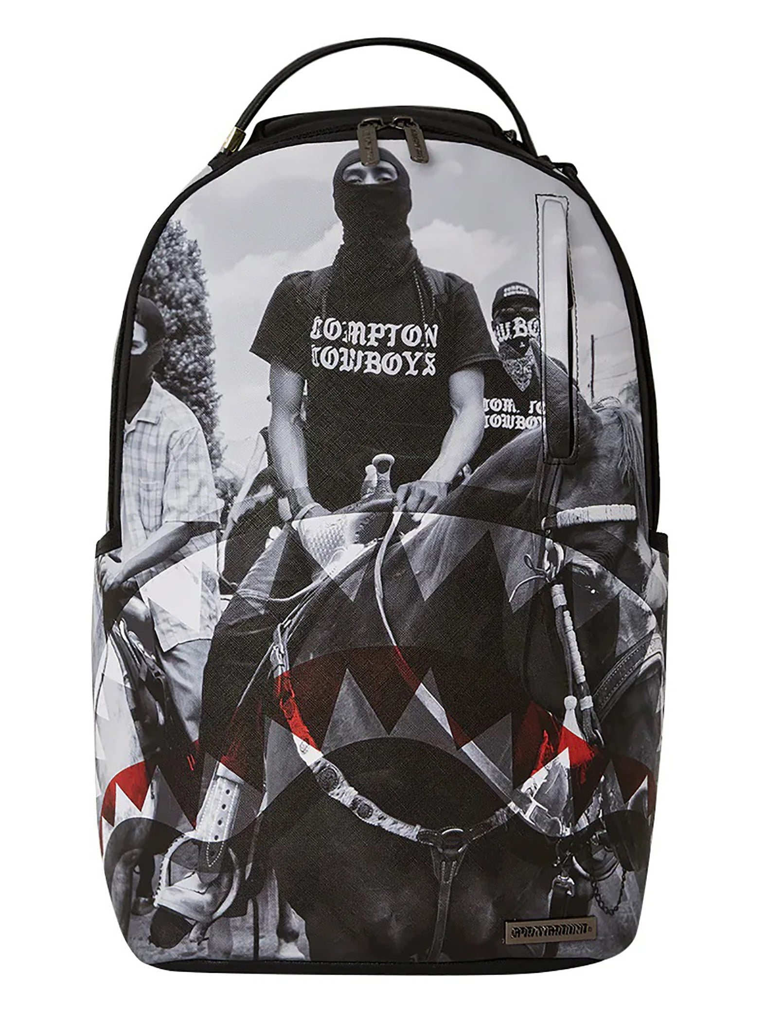 関税込み【SPRAYGROUND】cowboyバックパック Sprayground Compton Cowboys Ride Alone Backpack Black White