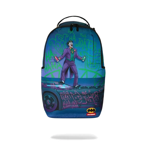 Sprayground DC Joker NO Rules Backpack Unisex OS Blue Shoulder Strap Bag SPR299 (Blue,One Size)