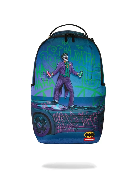 DC Joker NO Rules Backpack Unisex OS Blue Shoulder Strap Bag SPR299 (Blue,One Size)