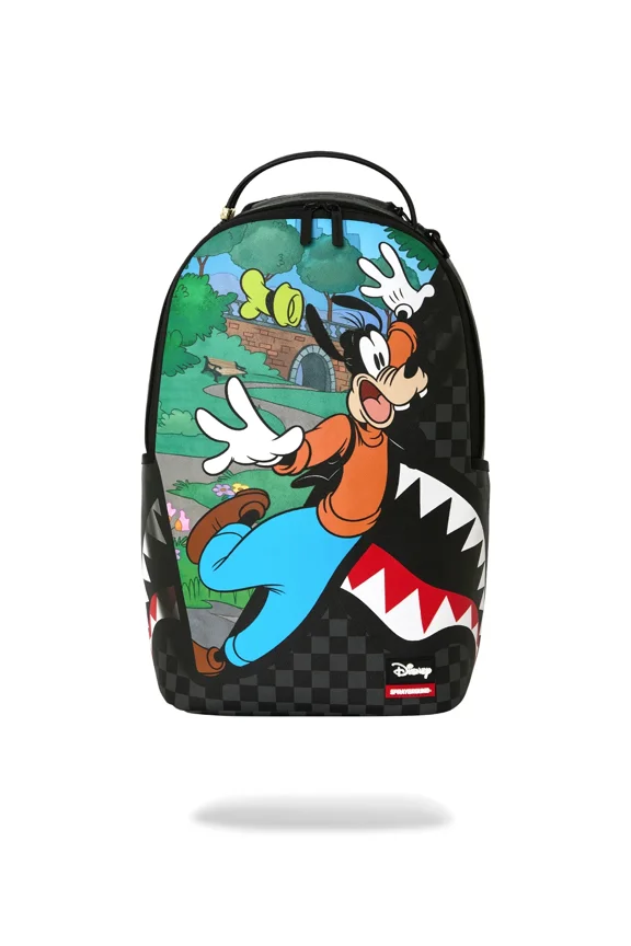 Disney Goofy Being Goofy Backpack Unisex Black Shoulder Strap SPR356 (Black,One Size)