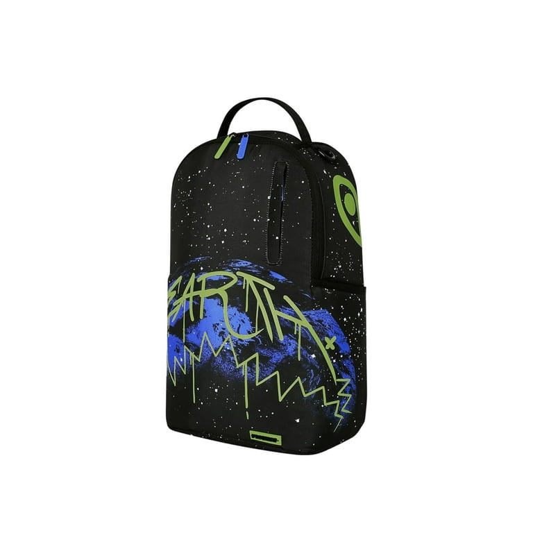 Sprayground Earth Day Backpack, Glow In The Dark, Black, Durable