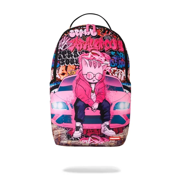 Sprayground Kitty Cash - Whatever IT Takes Backpack Unisex Pink Outdoor SPR296 (Pink,One Size)