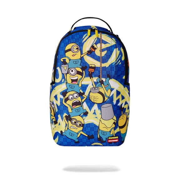 Sprayground Minion Banana Mayhem DLXR Unisex Multi Graphic Print Backpack SPR43