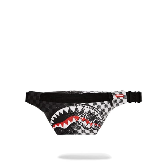 Sprayground Mix and Match Scribble Savvy Bag Unisex Black Crossbody Strap SPR176