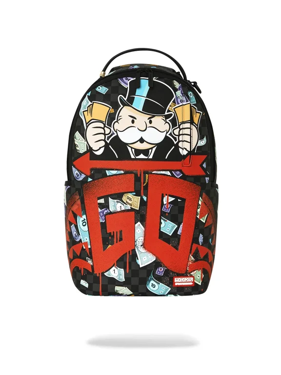 Monopoly Time to Go Backpack Unisex Multicolor Shoulder Strap SPR329 (Multicolor,One Size)