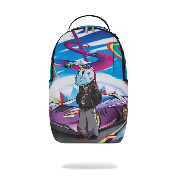 Sprayground Myth Life Dlxsr Backpack Unisex Blue Shoulder Strap Outdoor SPR251 (Blue,One Size)