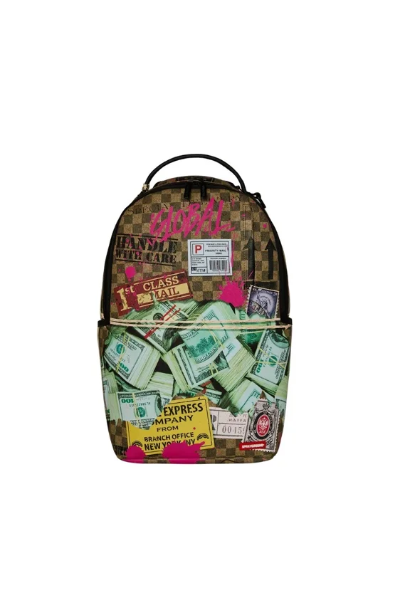 Overnight Cash Stash Backpack PVC Laptop Travel Bag SPR219