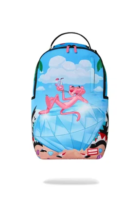 Pink Panther Big OL Diamond Backpack Unisex Blue Outdoor Bag SPR315 (Blue,One Size)