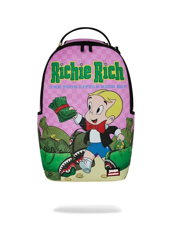 Richie Rich Backpack Unisex OS Multicolor Shoulder Strap SPR346 (Multicolor,One Size)