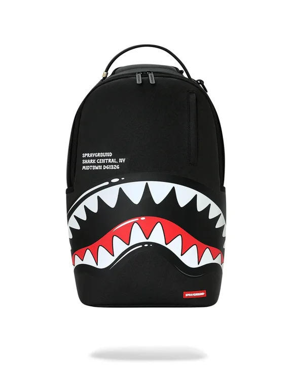 Shark Central Bubble Shark Backpack Unisex Black Top Handle SPR283 (Black,One Size)