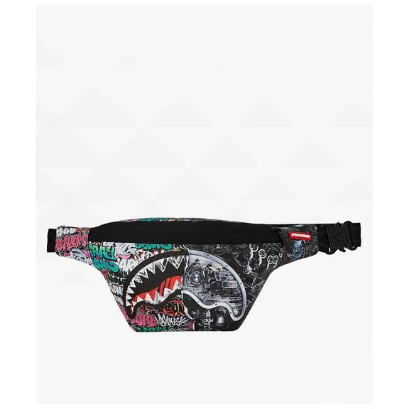 Sprayground Split Cybershark Fanny Pack Unisex Multicolor Graphic Print SPR189