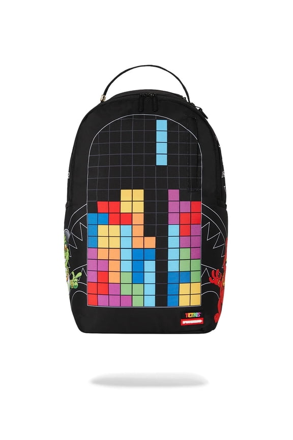 Tetris With Diablo and Money Bear Unisex Multicolor Backpack SPR110 (Multicolor,One Size)
