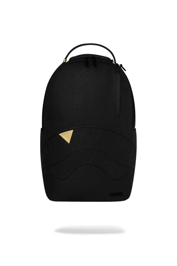 The Golden Fang Shark Backpack Unisex OS Black Shoulder Strap SPR288 (Black,One Size)