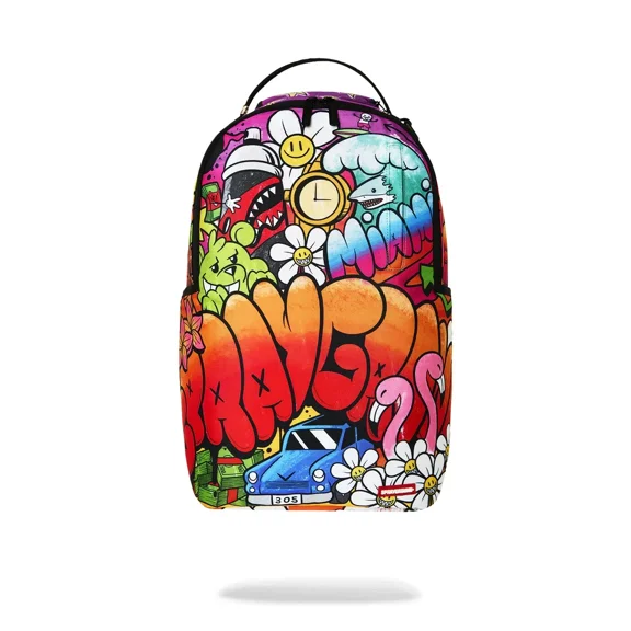Sprayground Timewave Backpack Unisex Multi Laptop Sleeve Top Handle Bag GBS235 (Multicolor,One Size)