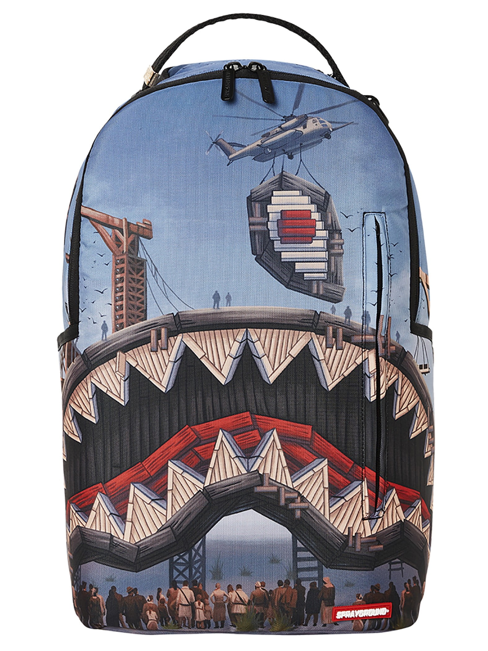 Sprayground Under Construction Backpack, Blue