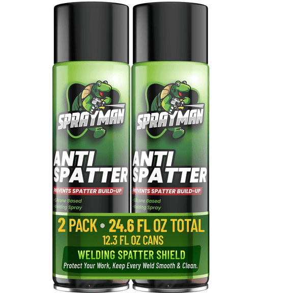 Sprayman Anti Spatter Spray for Nozzles and Torches, 12.3 oz - 2 Pack
