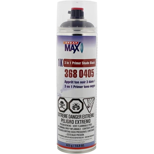 Spraymax SPM-3680405 14.9 oz 1K 3 in 1 Primer - Matte Black