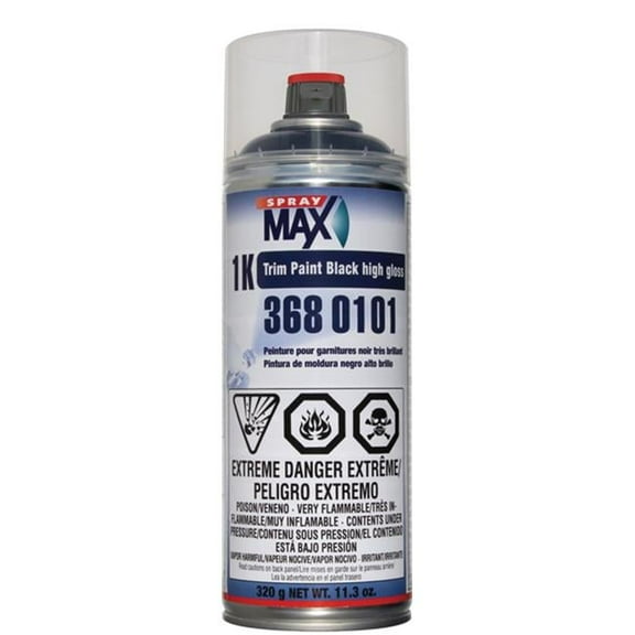 Spraymax SPM-3680101 Trim Paint, Gloss Black