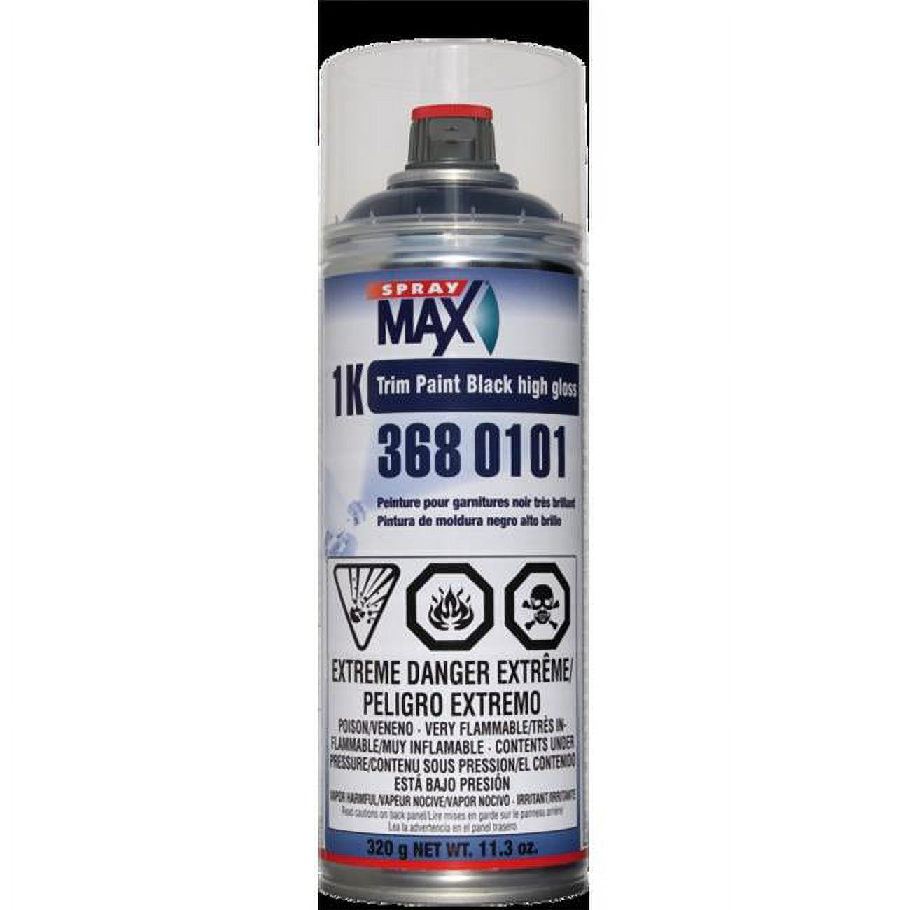 Spraymax SPM3680103 Trim Paint, Matte Black