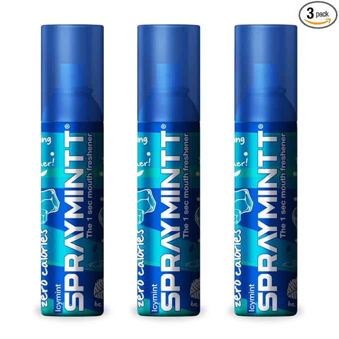 Spraymintt Mouth Freshener | 175+ sprays of instant long lasting with Zero Calories Freshness | ICYMINT flavour | 15g - Pack of 3