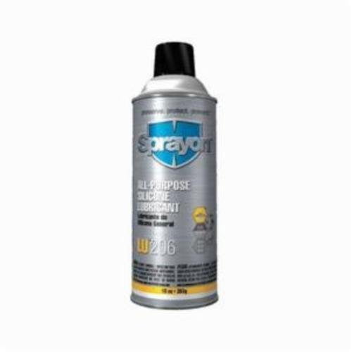 Sprayon S00206000 Lu206 All-Purpose Light Pressure Silicone Lubricant, 16 oz Aerosol Can, Liquid, Clear Glass, -50 To 550 Deg F