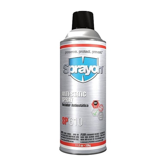 Sprayon Anti-Static Spray, 11.5 Oz SC0610000