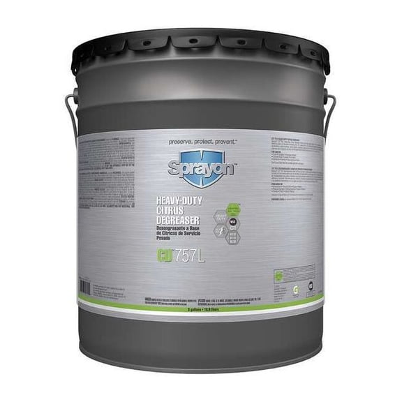 Sprayon Degreaser,Citrus Scented,5 gal,Canister S75705000