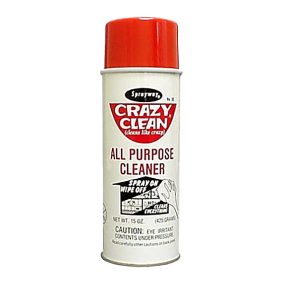 Sprayway Crazy Clean All Purpose Cleaner, 15 oz Aerosol, 12/Case