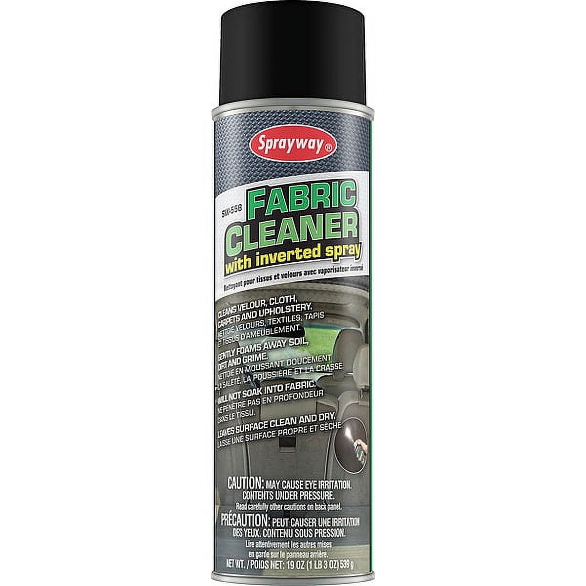 Sprayway 20 Oz. Fabric Cleaner with inverted spray Can, Aerosol SW558