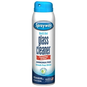 Sprayway Glass Cleaner, 19 fl oz, Ammonia-Free, Streak-Free Foaming Action, Twist & Lock Cap