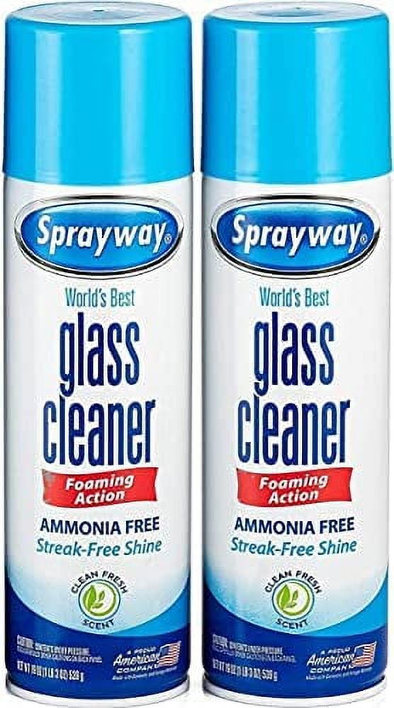 Sprayway Ammonia-Free Glass Cleaner, Safe for Windows, 19 Oz Cans, Pack ...