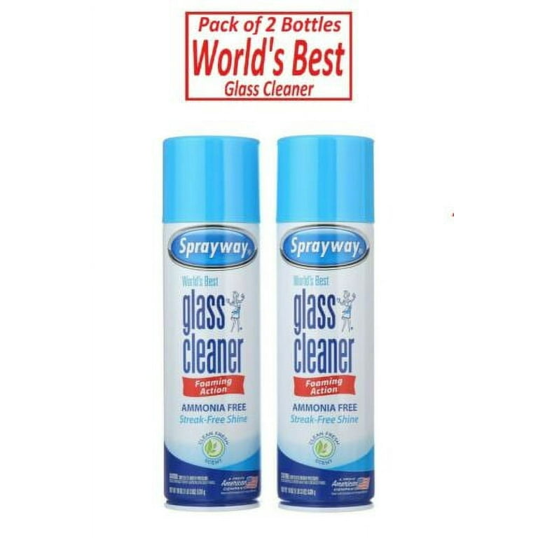  Sprayway, Glass Cleaner, 19 Oz Cans, Pack of 2 : Health &  Household