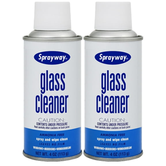 Sprayway Glass Cleaner 4oz: Streak-Free Window Cleaner and Glass Cleaner Spray, 2-Packs