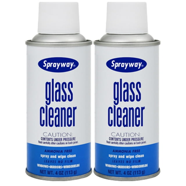 Sprayway Glass Cleaner 4oz StreakFree Window Cleaner and Glass Cleaner Spray, 2Packs