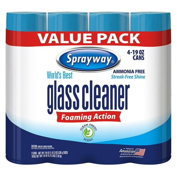 Sprayway Glass Cleaner, 4 pk./ 19 oz.