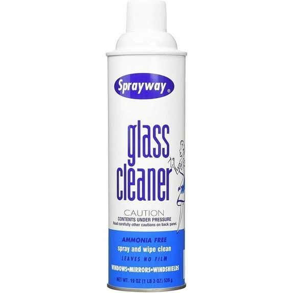 Sprayway Glass Cleaner Ammonia Free - Clean Fresh Scent Spray - 19 Fl Oz Pack of 2