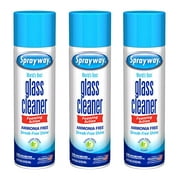 Sprayway Glass Cleaner Water Foaming Action Ammonia Free Streak-Free Shine Pack of 3